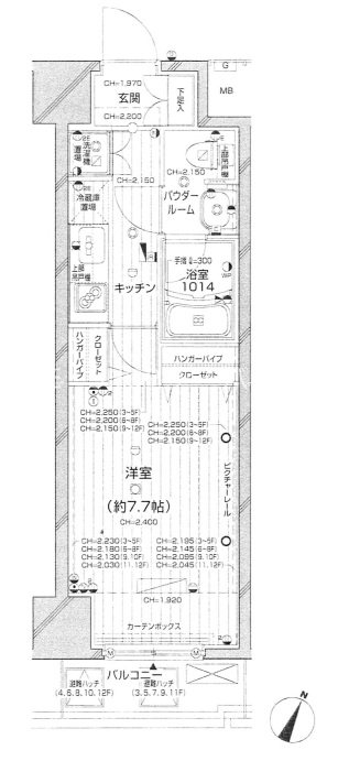 パレステュディオ渋谷本町 南向き
