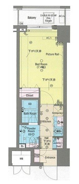 サンスタレ浅草 間取り