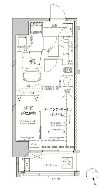 ディアレイシャス平和島 間取り