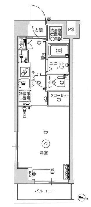 スカイコート武蔵新田 間取り